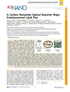A Carbon Nanotube Optical Reporter Maps ... - ACS Publications