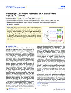 Autocatalytic Dissociative Adsorption of Imidazole on the Ge(100)-2