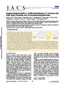 Copper-Catalyzed Radical 1, 4-Difunctionalization of 1, 3