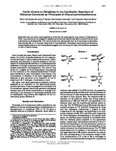 Cyclic Allenes or Diradicals in the Cyclization Reactions of