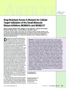 Drug-Resistant Aurora A Mutants for Cellular Target Validation