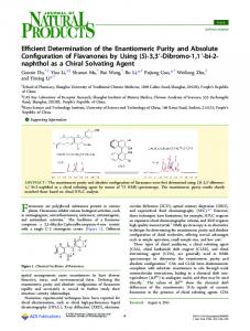 Efficient Determination of the Enantiomeric Purity and