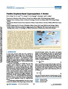 Flexible Graphene-Based Supercapacitors: A Review | The