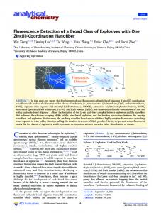 Fluorescence Detection of a Broad Class of Explosives with