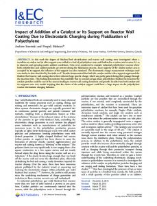Impact of Addition of a Catalyst or Its Support on Reactor Wall