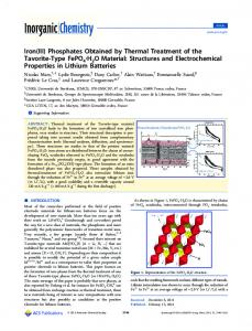 Iron(III) Phosphates Obtained by Thermal Treatment of the