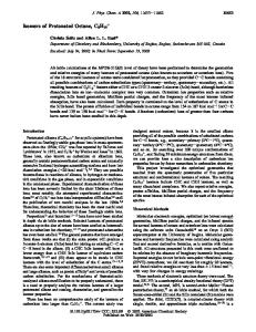 Isomers of Protonated Octane, C8H19+ - The Journal of Physical