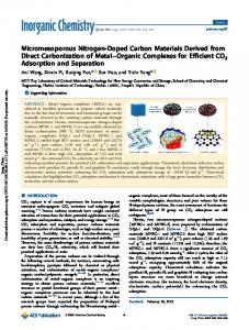 Micromesoporous Nitrogen-Doped Carbon Materials Derived