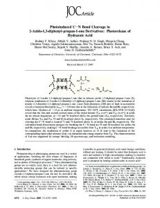 Photoinduced CâN Bond Cleavage in 2-Azido-1,3-diphenyl