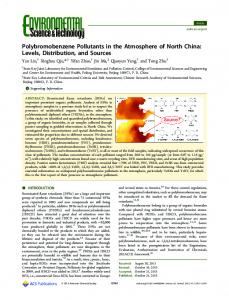 Polybromobenzene Pollutants in the Atmosphere of North China