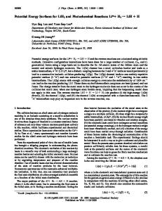 Potential Energy Surfaces for LiH2 and Photochemical Reactions Li