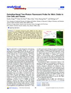 Quinoline-Based Two-Photon Fluorescent Probe for Nitric