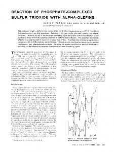 Reaction of Phosphate-Complexed Sulfur Trioxide with Alpha