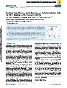 Realizing High Thermoelectric Performance in Polycrystalline