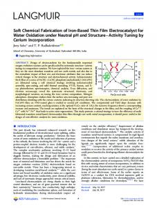 Soft Chemical Fabrication of Iron-Based Thin Film