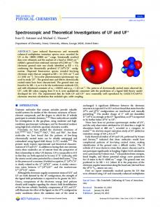 Spectroscopic and Theoretical Investigations of UF and UF+