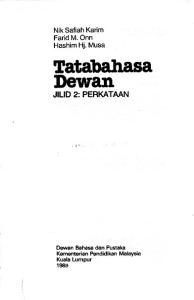 Tatabahasa Dewan [2: Perkataan, 1 ed.]
 9836208704