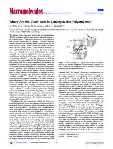 Where Are the Chain Ends in Semicrystalline Polyethylene?